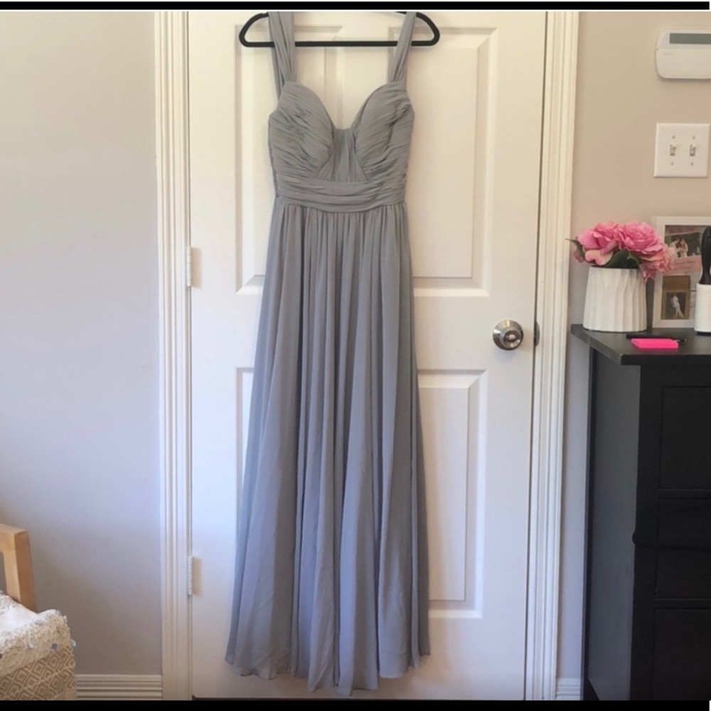 Bella Grey bridesmaid dress, size 4